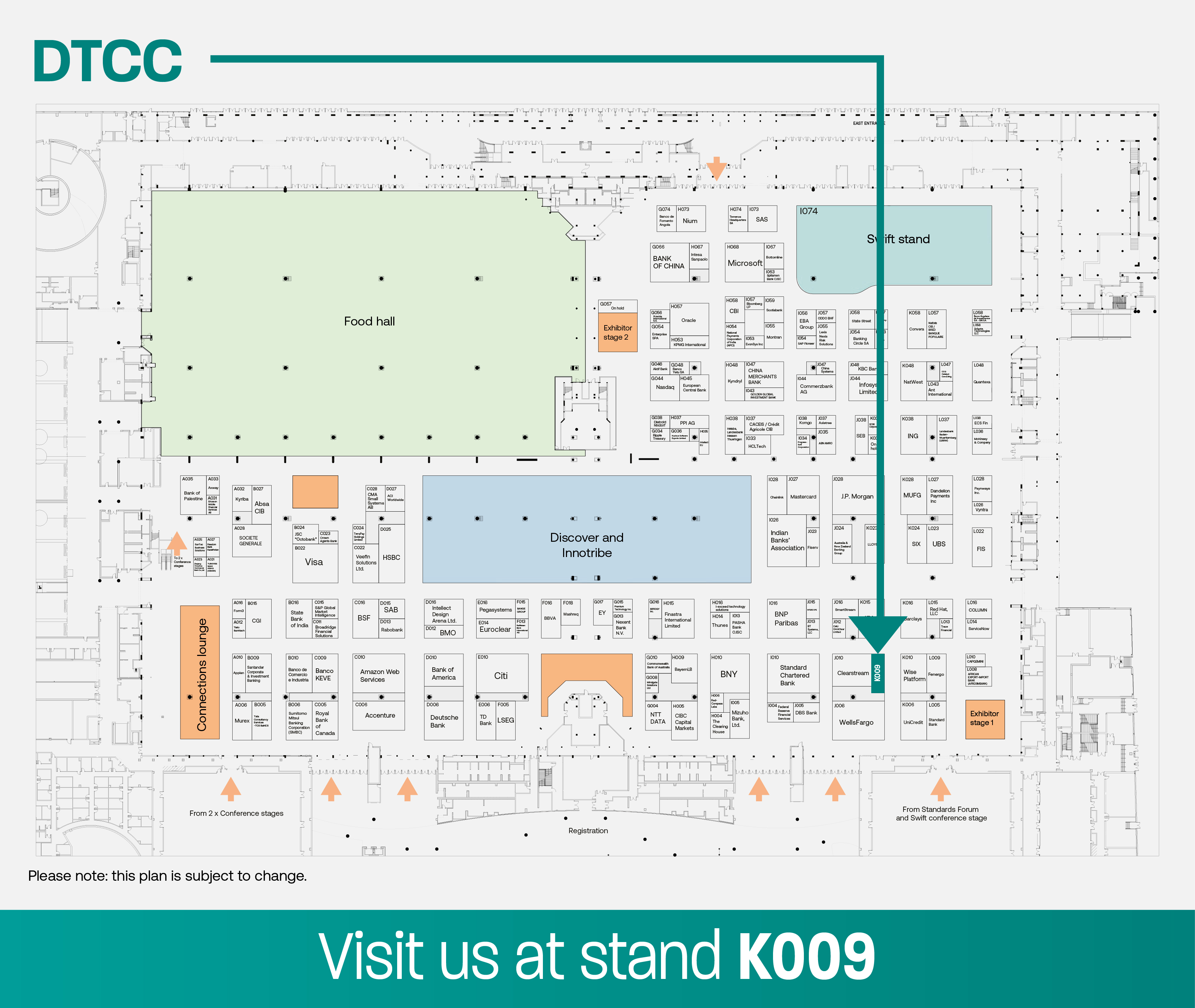 DTCC Booth Location Map